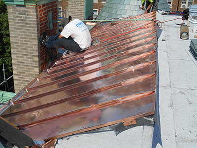 Sloped Copper Roof